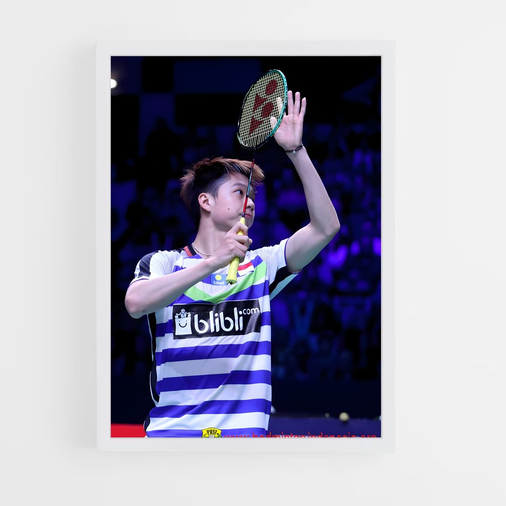 Poster Smash the Limits – affiche Badminton (vue 3)